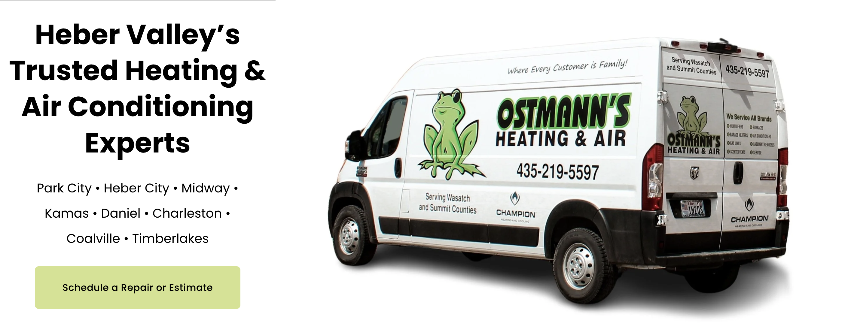 Ostmann's Heating and Air — Heber Valley's trusted heating and air conditioning experts